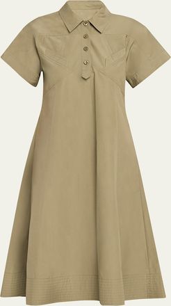 3.1 Phillip Lim Poplin Trapeze Midi Dress