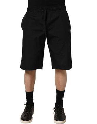 Dolce & Gabbana Cotton Sweatshorts Bermuda Shorts - Black