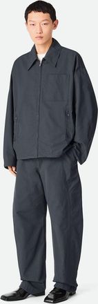 Bottega Veneta Mens Cotton Jacket - Dark Grey - Size EU 50 (Mens)