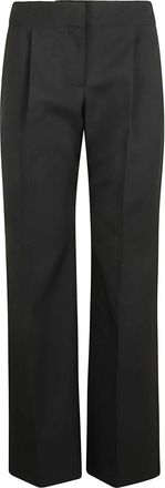 Alexander McQueen Broeken, Dames, Zwart, S, Rechte broek