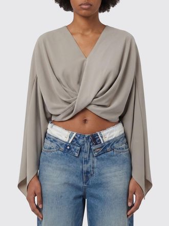 Maison Margiela Top cropped drappeggiato