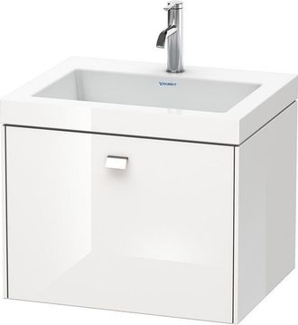Duravit Lavamanos Duravit Brioso De 60,0x48,0 Cm, 1 Caj&oacute;n, Sin Rebosadero, Con Banco Para Grifos, Sin Agujero Para Grifos, Color (frente/cuerpo): Azul Claro D