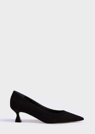Marion Parke Flared Kitten Heel Pump | Suede in Black at Nordstrom, Size 36.5