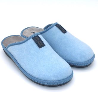 Nordikas House Slippers for Women Open Boreal - Non-Slip Slippers Made in Spain, light blue, 8.5 UK