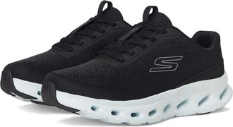 Skechers Womens Go Walk Glide Step 2.0 Vanessa Sneaker, Black/Light Blue, 7 UK