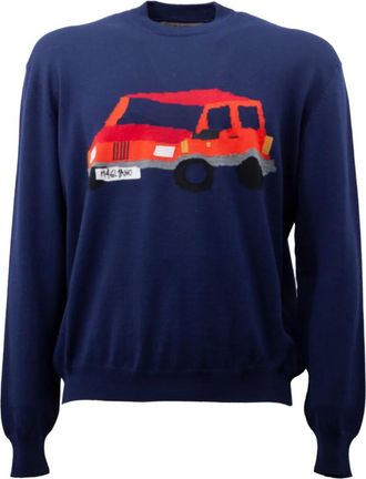 Magliano Maglione con applicazione - Blu