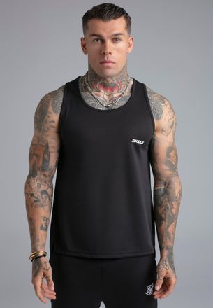 Siksilk Mens Black Logo Vest XXL