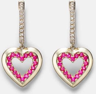 Roxanne First Orecchini in oro 14kt con diamanti e zaffiri