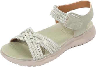 Generic Orthopedic Sandals Women Casual Wide Fit Sandal Open Toe Lightweight Comfortable Breathable Stylish Flat Sandals with Arch Support Summer Beach