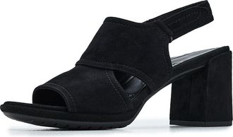 Vionic Bolinas Womens Sandals Black Waxed Suede : 8.5 M, Leather