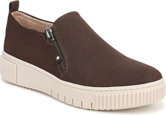 Naturalizer Turner Perforated Platform Sneaker in Midnight Brown Faux Leather at Nordstrom Rack, Size 9.5