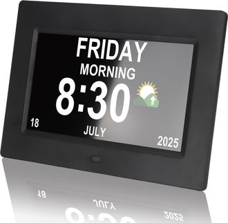 OEM Reloj Despertador Digital Con Pantalla Grande De 7 8 Alarmas Personalizables Y Recordatorios De Medicamentos Reloj De Pared/ordenador Para Personas Ma
