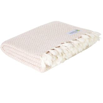 Les Jardins de la Comtesse Manta de cachemir y lana camel y beige 130 x 230 cm