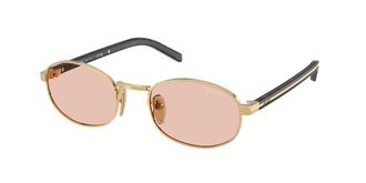 Prada PR B53S 5AK50V Womens Sunglasses Gold Size 52