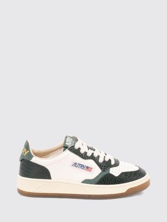 Autry Medalist Low Super Vintage Leather and Suede Sneakers with Worn Effect