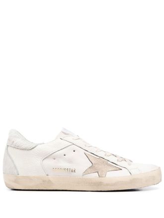 Golden Goose Superstar leather sneakers - women - Calf Leather/Calf Leather/Goat Skin/Rubber/Cotton - 34 - White