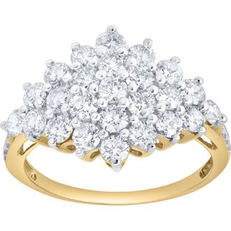 LuvMyJewelry Taylor 1.65 Ct 14K Gold Diamond Ring in 14K Yellow Gold at Nordstrom, Size 7