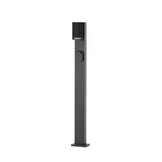 Lindby L&aacute;mpara para exterior de aluminio negro