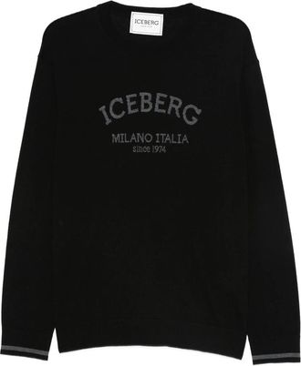 Iceberg Logo-embroidered Wool Sweater