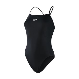Speedo Badeanzug SPEEDO Womens ECO Endurance+ Thinstrap, Damen, Gr. 42, N-Gr, schwarz, Obermaterial: 100% Polyester, Badeanz&uuml;ge Badeanzug