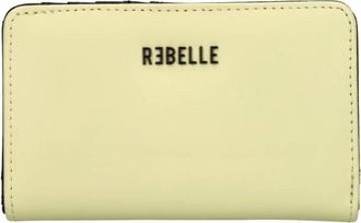 Rebelle Leren Portemonnee - Dames - Portefeuilles - Geel - ONE Size - Leer - Accessoires