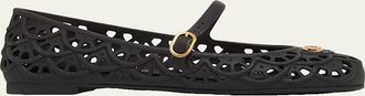Valentino Garavani 5mm VLogo PVC Ballerina Flats