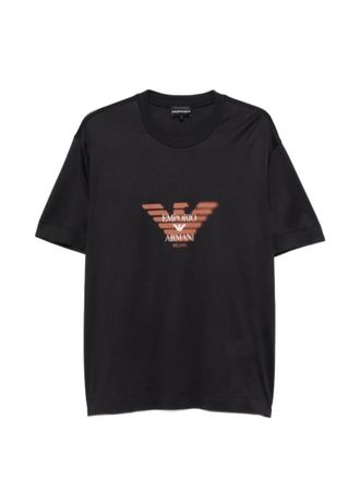 Emporio Armani Black Crew Neck Logo T-Shirt
