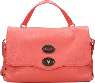 Zanellato Postina Small - Dames - Handtassen - Rood - ONE Size - Leer - Tassen