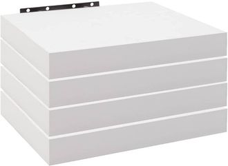 Woltu Mensola Da Muro Scaffale Sospeso A Parete Libreria Piccola Legno E Metallo 4x 25x22.9x3.8cm - Woltu