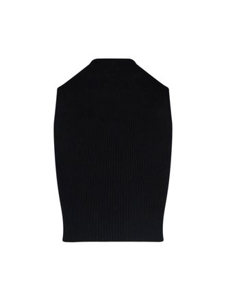 Courr&egrave;ges Womens Top Black Cotton