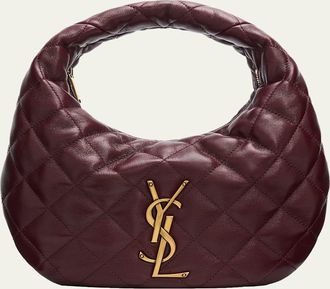 Saint Laurent Icarino YSL Quilted Leather Top-Handle Bag