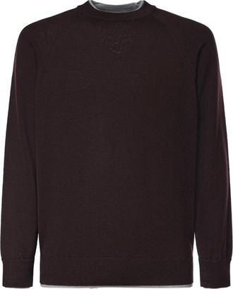 Eleventy Maglieria a girocollo - - Knitwear - Uomo - Marrone - M