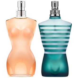 Jean Paul Gaultier Unisex Duo: Classique 100ml & Le Male 125ml Eau de Toilette - Orange - One Size
