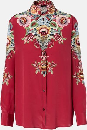 Etro Camicia in crêpe di seta con stampa