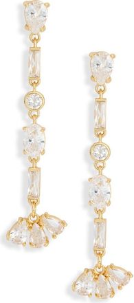 Nordstrom Rack Mixed Cubic Zirconia Drop Earrings in Clear- Gold at Nordstrom Rack
