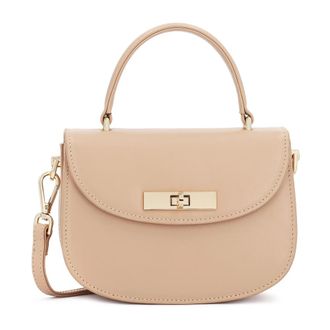 Kazar Flap Handbag - Dames - Handtassen - Beige - ONE Size - Leer - Tassen