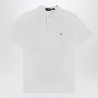 Polo Ralph Lauren White Cotton Custom Slim Fit Polo