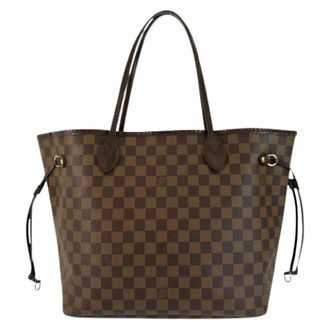 Louis Vuitton Pre-owned Tote Bags, female, Brown, Size: ONE SIZE Pre-owned Neverfull Damier Tote Bag