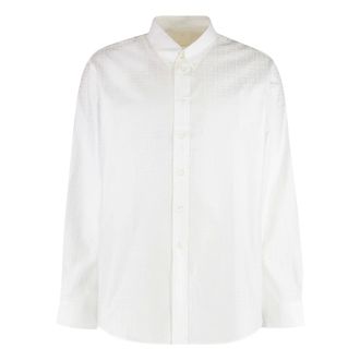 Givenchy Heren, Overhemden, Wit, Maat: 4XL Katoen