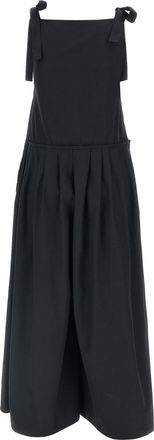 Max Mara Womens Black Cotton Jumpsuit