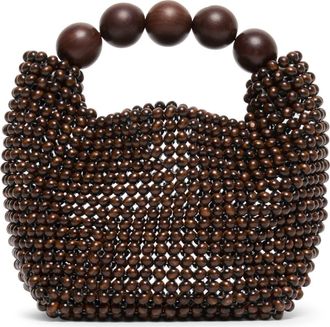 Dolce Vita Clover Bead Top Handle Bag in Chocolate at Nordstrom