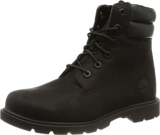 Timberland Womens Linden Woods 6 Inch Faux Fur Lined WR Fashion Boots, Black Nubuck, 5.5 UK