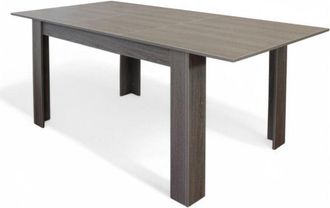 No Brand No Brand - Tavolo allungabile in melamina taupe 90x140/190xH78 cm Temme