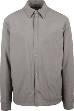 Herno Jassen, Heren, Grijs, XL, Polyester, Herno overhemdjas