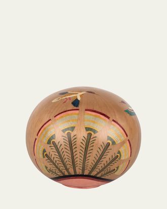 Silvia Furmanovich Marquetry Decorative Sphere with Egyptian Landscape