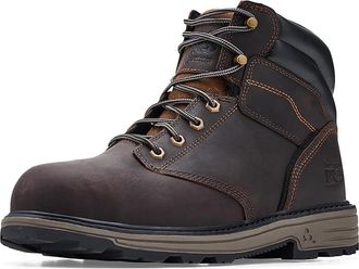 Timberland Titan Tasker 6 Inch Alloy Safety Toe Industrial Work Boots Mens Shoes Dark Brown Full Grain : 12 D - Medium, Leather/Textile