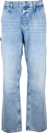 Calvin Klein Jeans Straight Jeans - Heren - Regular Fit Jeans - Blauw - W38 - Katoen - Jeans
