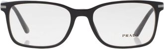 Prada Demo Rectangular Mens Eyeglasses PR 14WV 1AB1O1 56