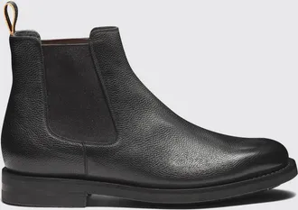 Santoni Stivaletto chelsea in pelle a grana