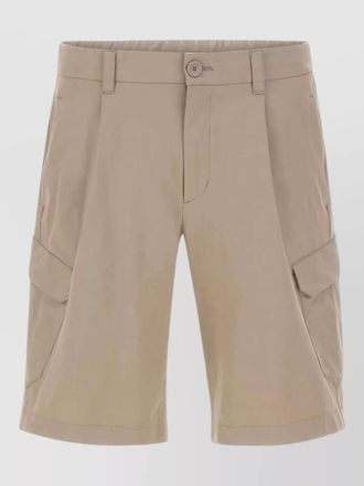 Herno utility bermuda shorts belt loops cargo pockets